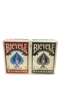 Bicycle Rider Back Red & Black Standard Playing Cards (F-6)